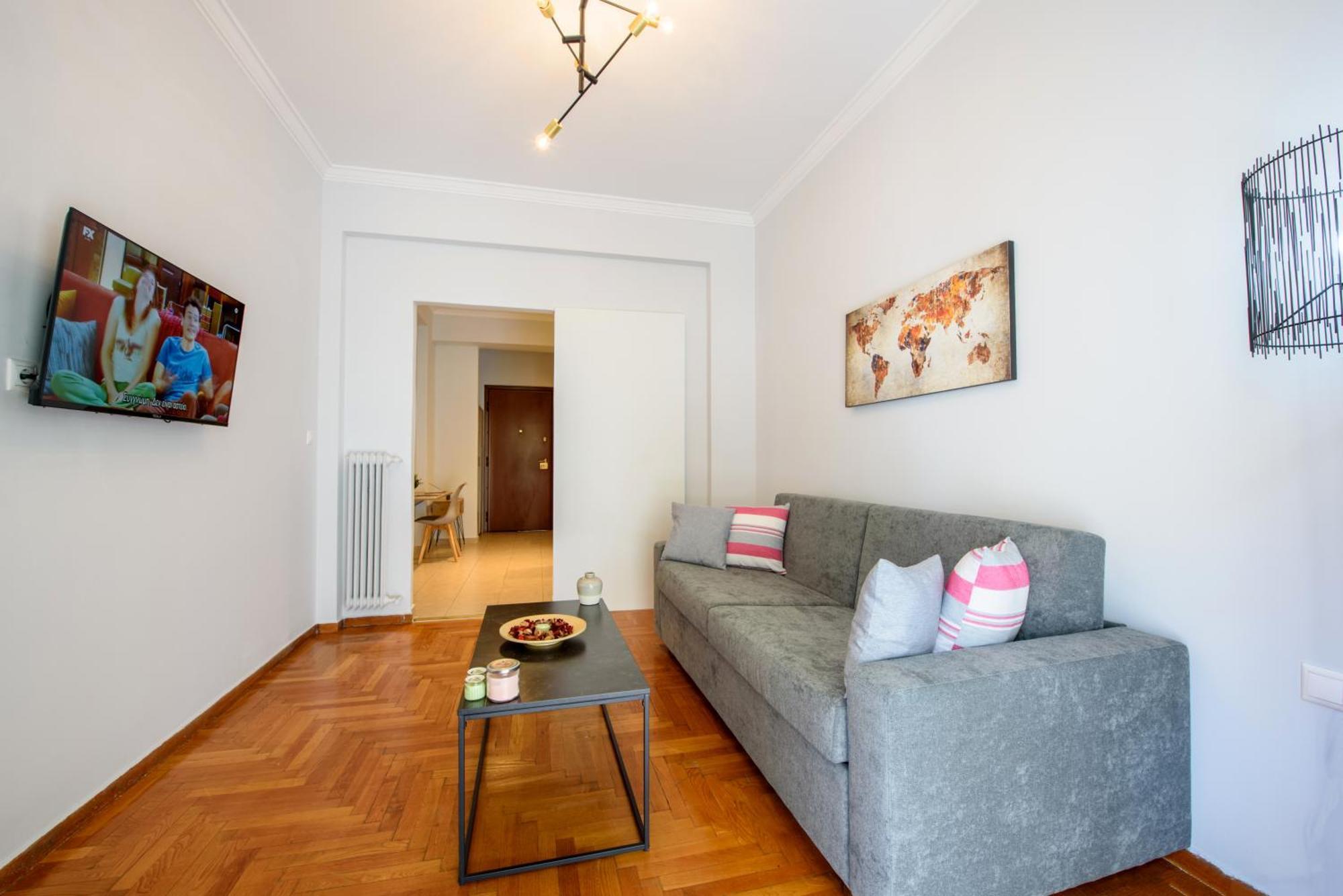 Spacious And Modern One Bedroom Apartment Афіни Екстер'єр фото